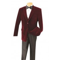 TALL WINE CLEARANCE VELVET BLAZER / SPORT COAT