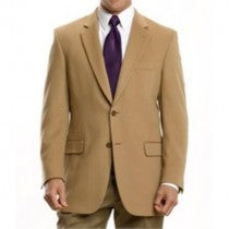 tan two-button cashmere & wool blazer jacket