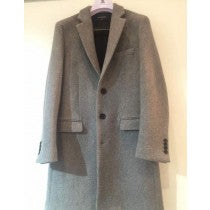 MENS GREY DRESS COAT – SINGLE BREASTED THREE BUTTON COATS