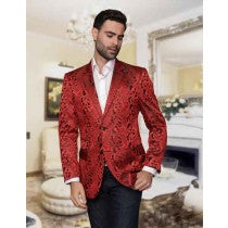 ALBERTO NARDONI BRAND JACKET RED SPORT COAT