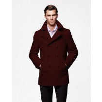 WINTER DARK BURGUNDY WOOL COATS