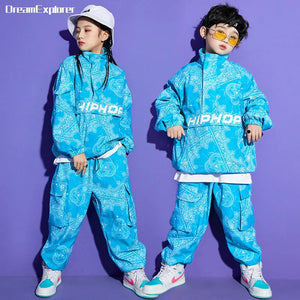 Boy Hip Hop Sweatshirt Joggers Clothes Sets - Shopminx