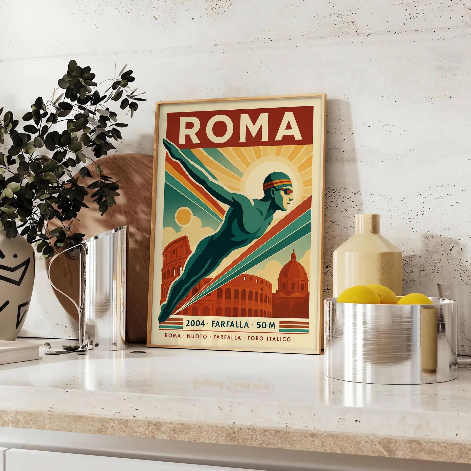 Rome Swimming Poster