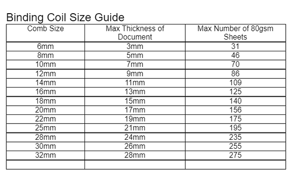 Binding Size Chart | ubicaciondepersonas.cdmx.gob.mx