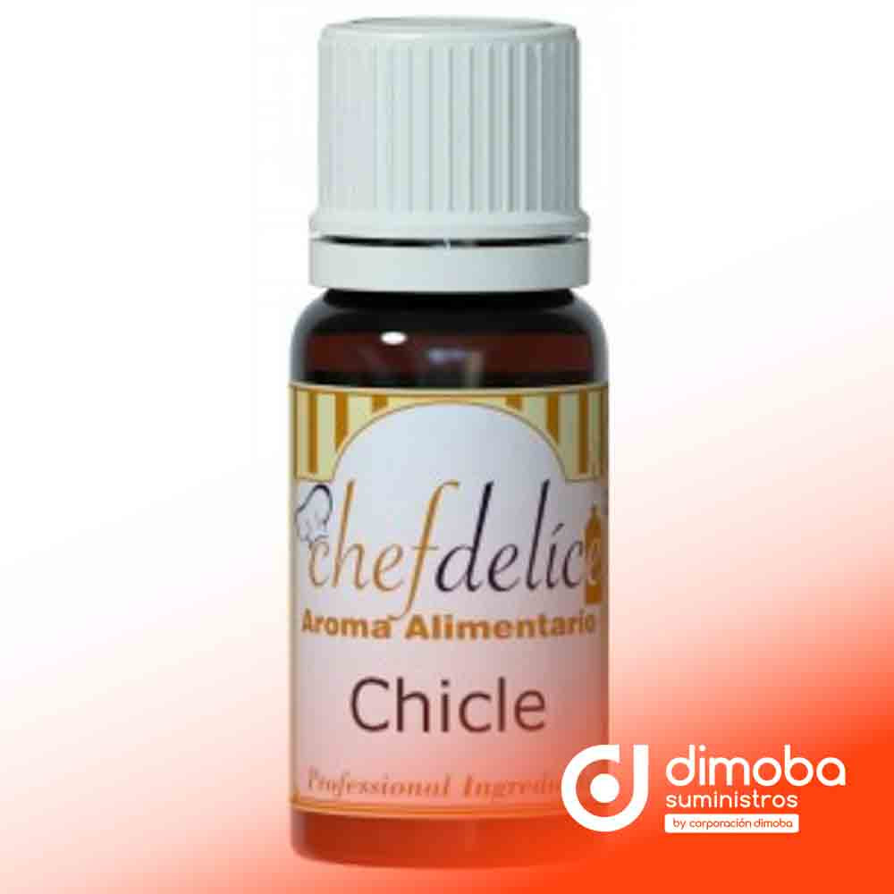 Aroma Concentrado Chicle 10 ml. Chefdelice. Tipo Ingredientes para Repostería