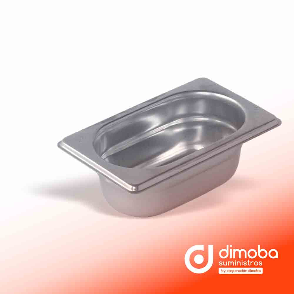 CUBETA GN INOX 1/9 SIN TAPA SIN ASA. Tipo Envases y Contenedores de Plástico para Cocina