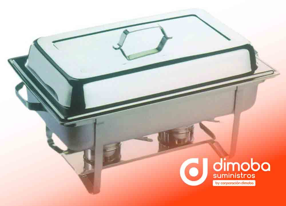 Chafing - Dish Inoxidable con Tapa Clásica. Tipo Chafing Dish
