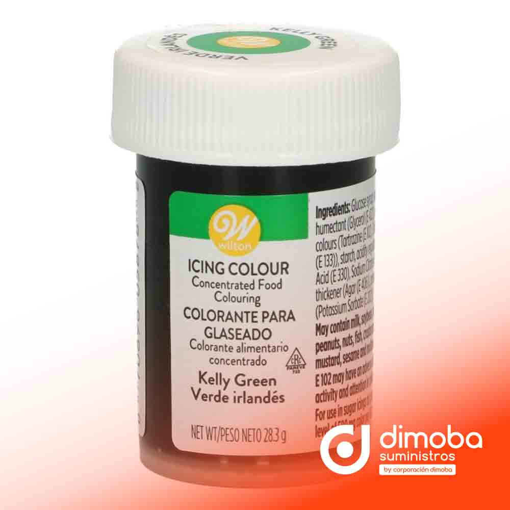 Colorante Gel Verde Kelly Wilton 28 gr.. Tipo Colorantes en gel