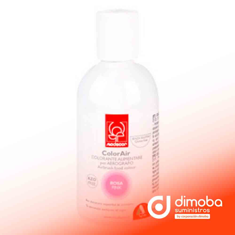 Colorante Rosa para Aerógrafo 190 ml Modecor. Tipo Colorantes en polvo