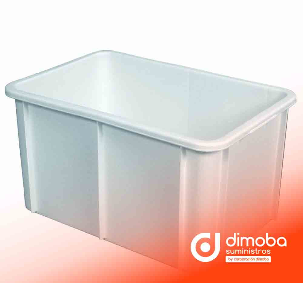 Contenedor Alimentario Apilable Blanco. Tipo Envases y Contenedores de Plástico para Cocina