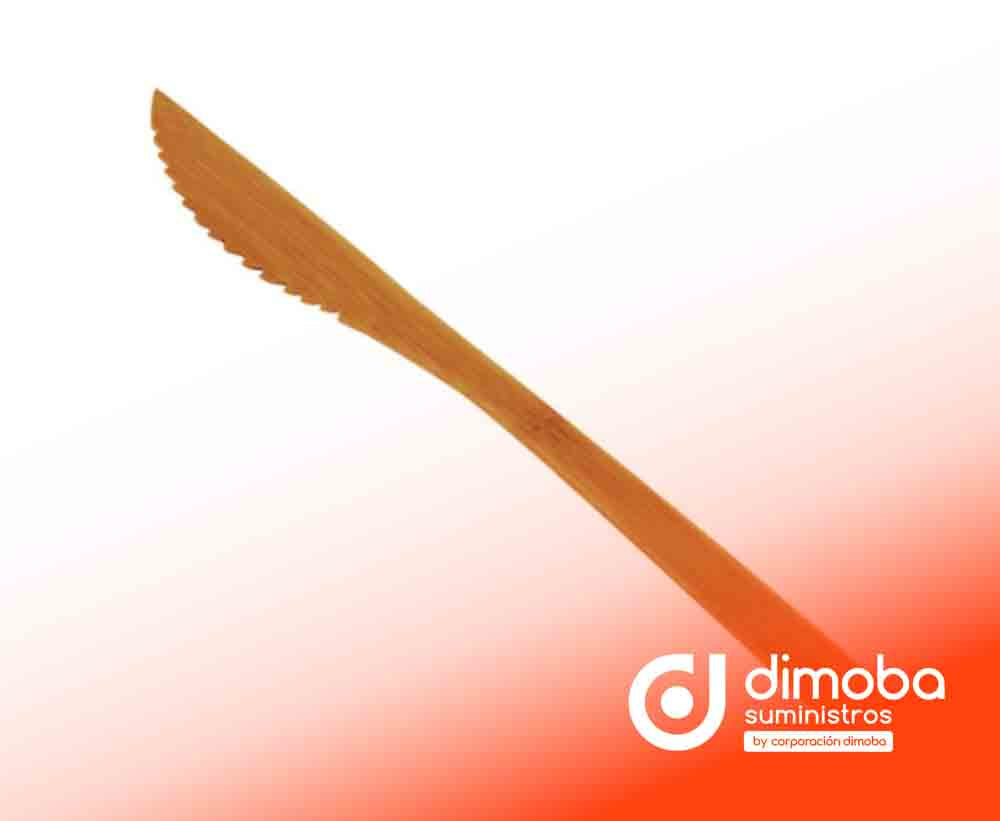 Cuchillo de Bambú Barnizado 240 uds.. Tipo Menaje de Hostelería