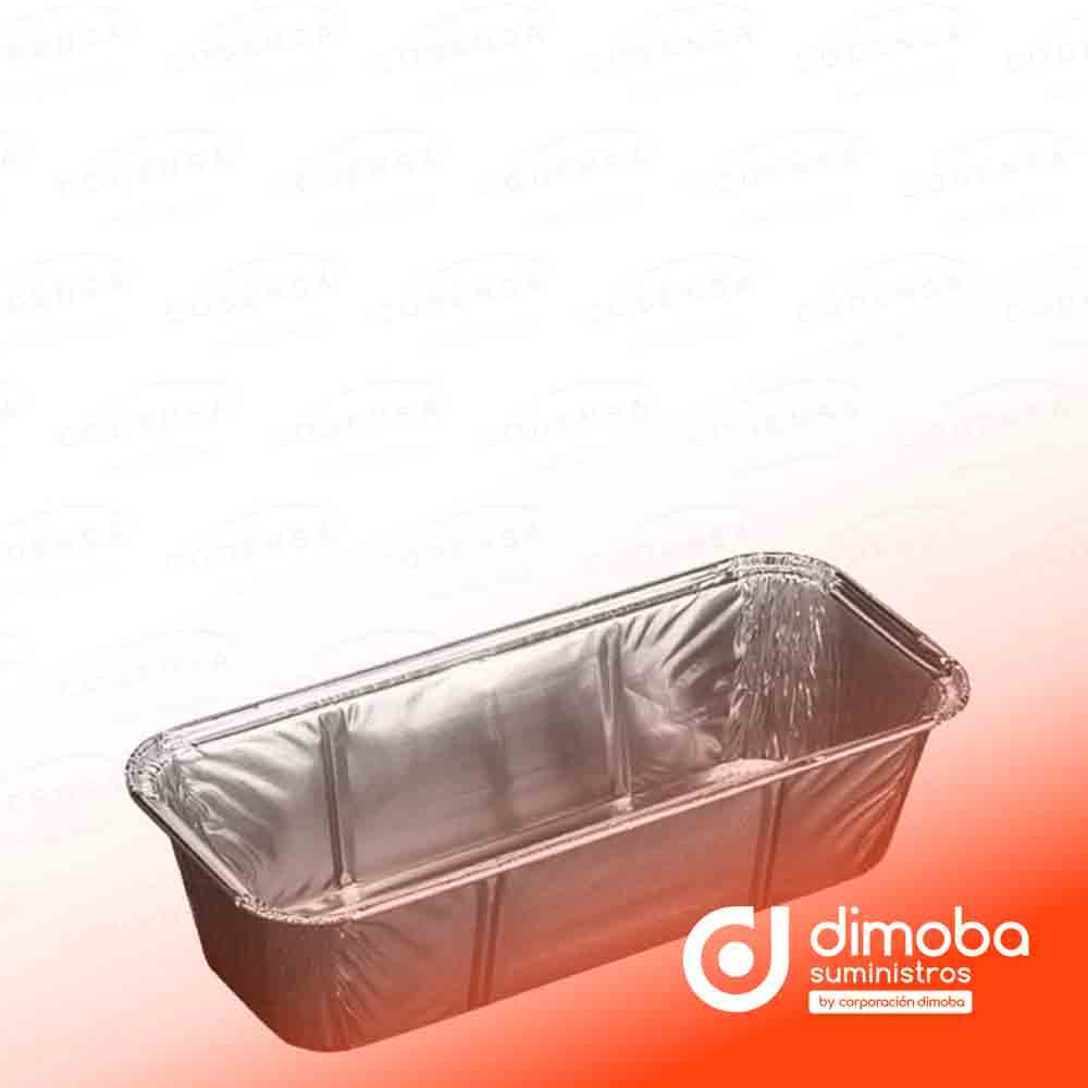 Envase para plumcake de aluminio 670 cc 1320 uds.. Tipo Envases Comida para Llevar