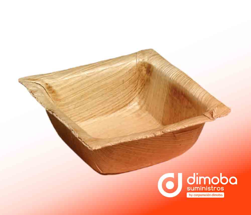 Mini Bol Areca. Tipo Platos Desechables