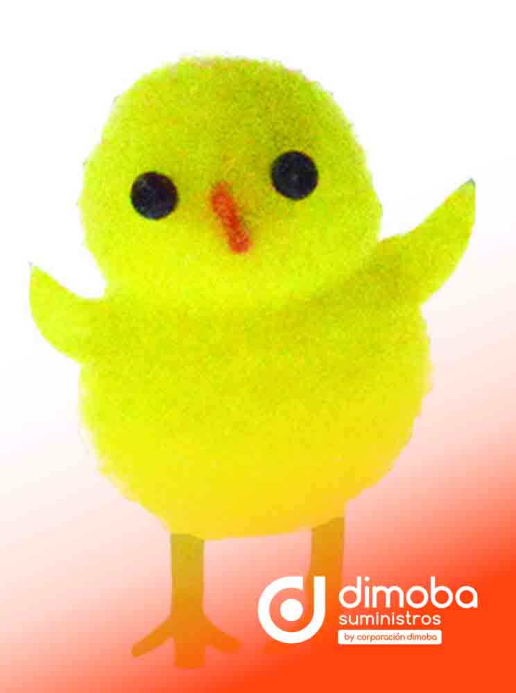 Mini pollito amarillo 3.3 cm. Tipo Productos de pastelería y repostería