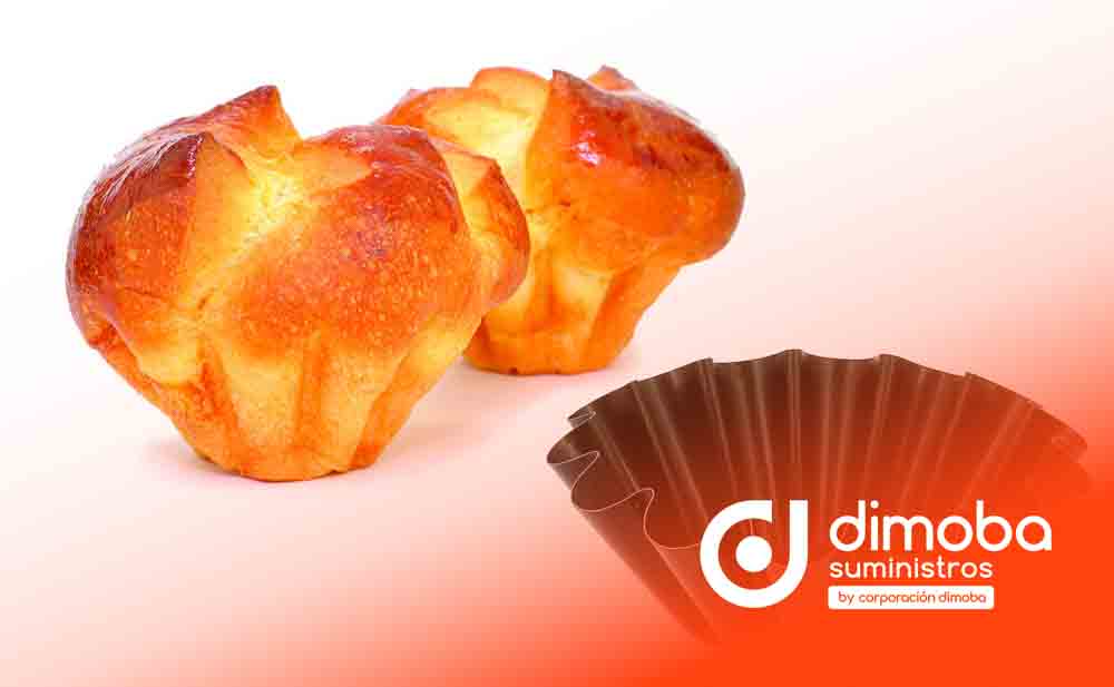 Molde Brioche con Fondo Plano Antiadherente. Tipo Moldes Redondos