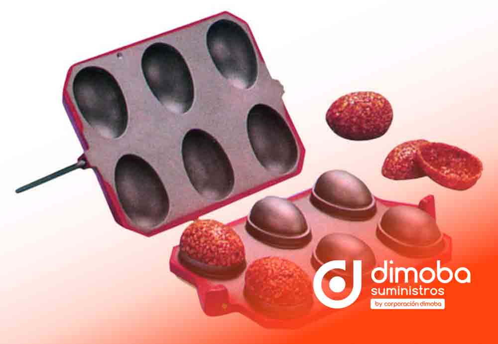 Molde Cortador para Turrón con Forma de 6 Medio Huevos. Tipo Moldes y Utensilios para Turrón