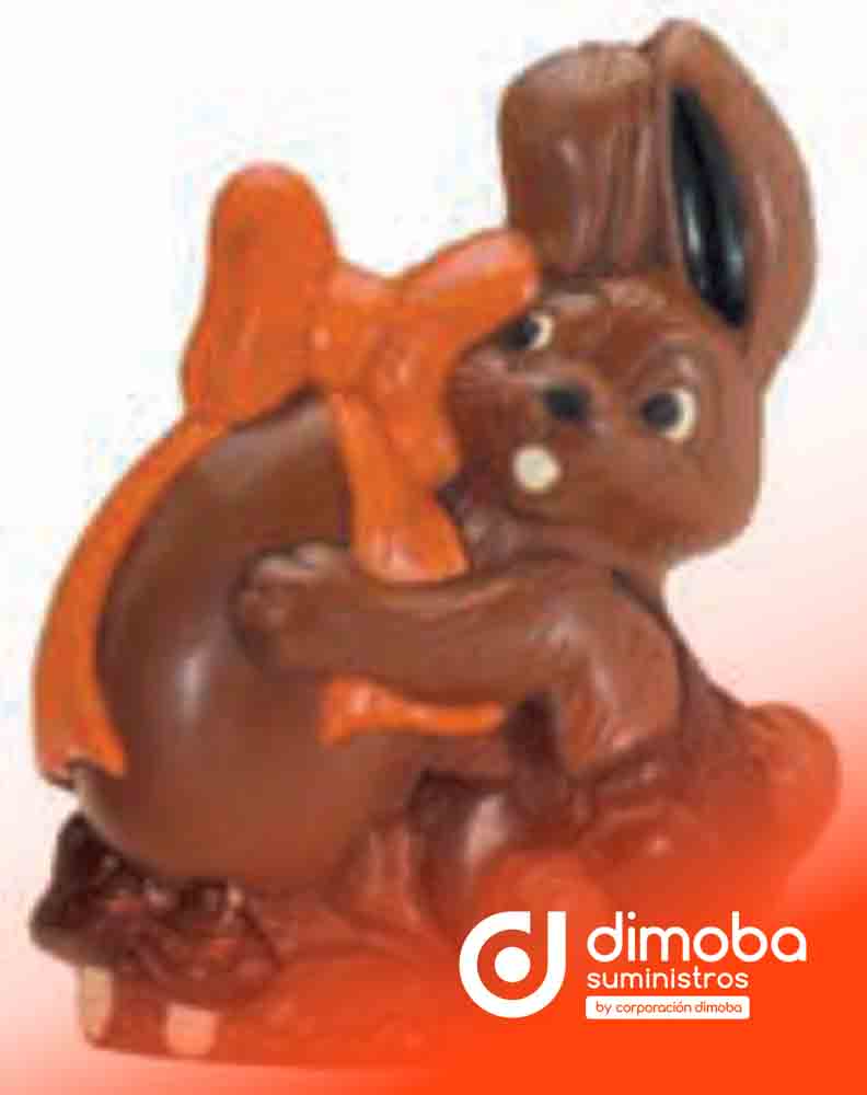 Molde de chocolate Conejito Pascua 3. Tipo Moldes de Figuras