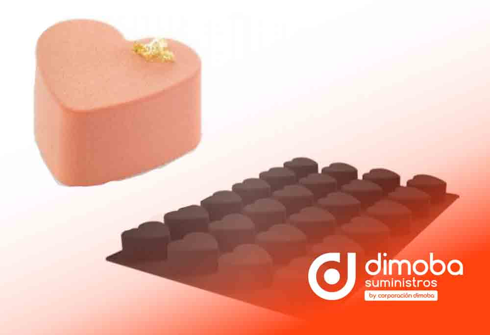 Molde de silicona 24 corazones. Tipo Productos de pastelería y repostería