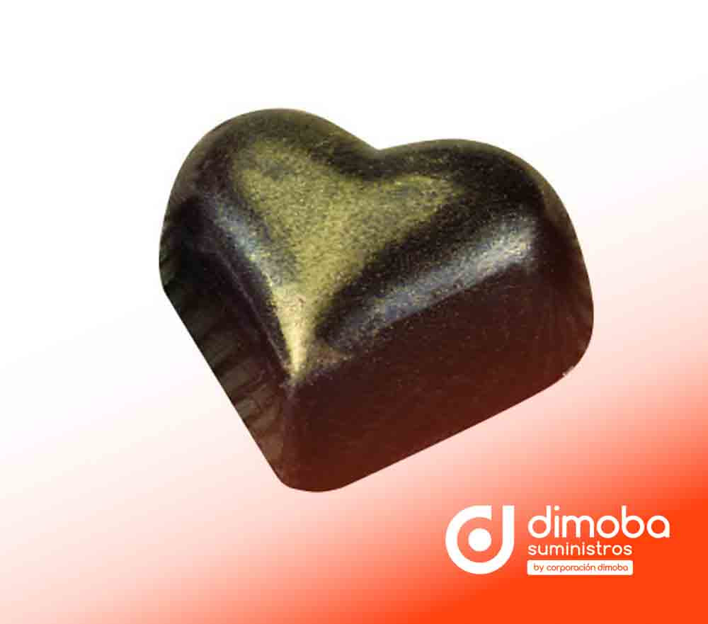 Molde para Bombones con Forma de Corazón Liso. Tipo Moldes para Chocolate