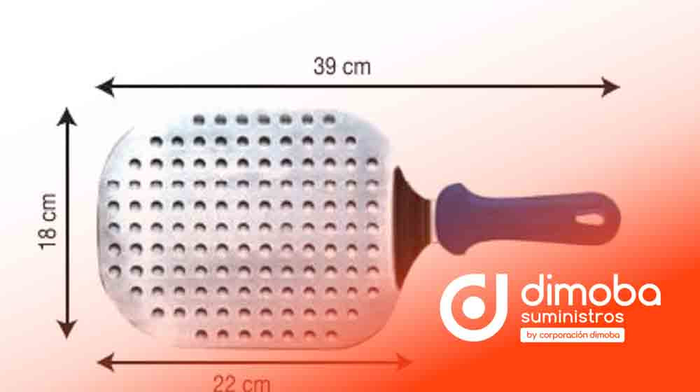 Pala para Pizza Perforada Inoxidable 22 cm. Tipo Palas para horno de pizza