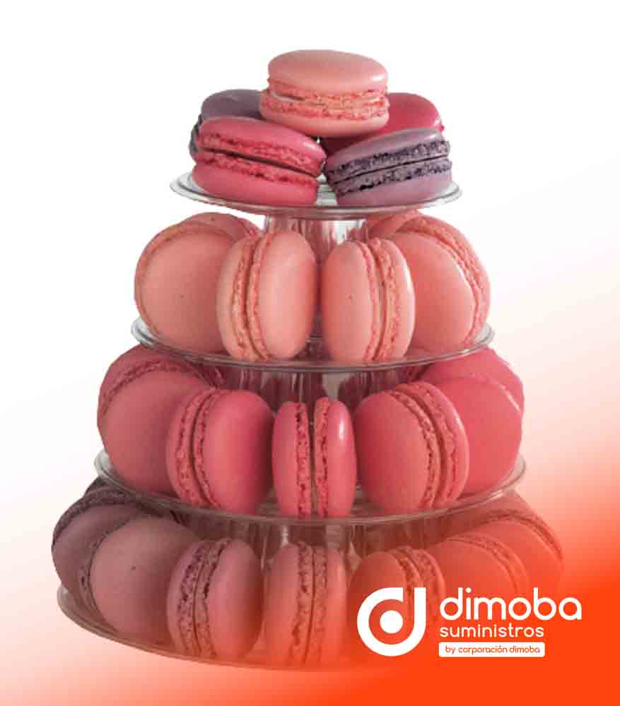 Pirámide de Macarons Mini 6 uds.. Tipo Expositor para macarons