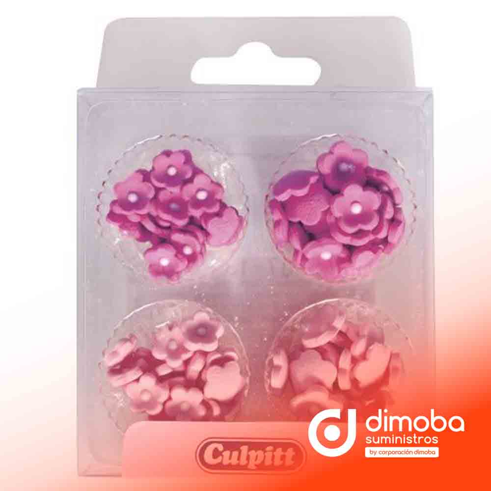 Set mini flores rosas 100 uds.. Tipo Productos de pastelería y repostería