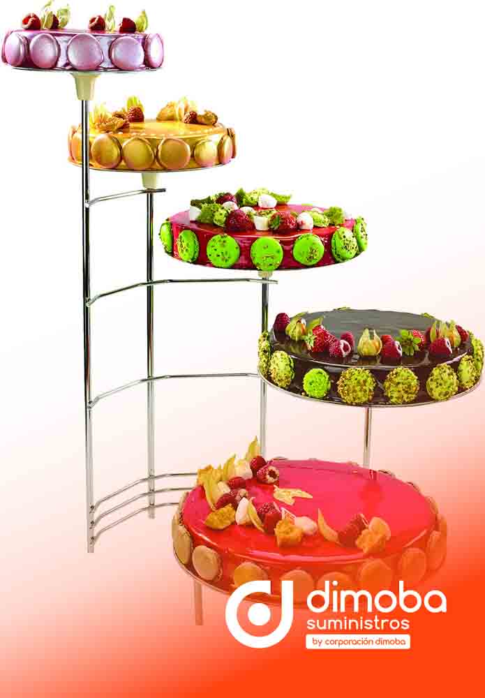 Soporte de Tartas Inoxidable a la Derecha 