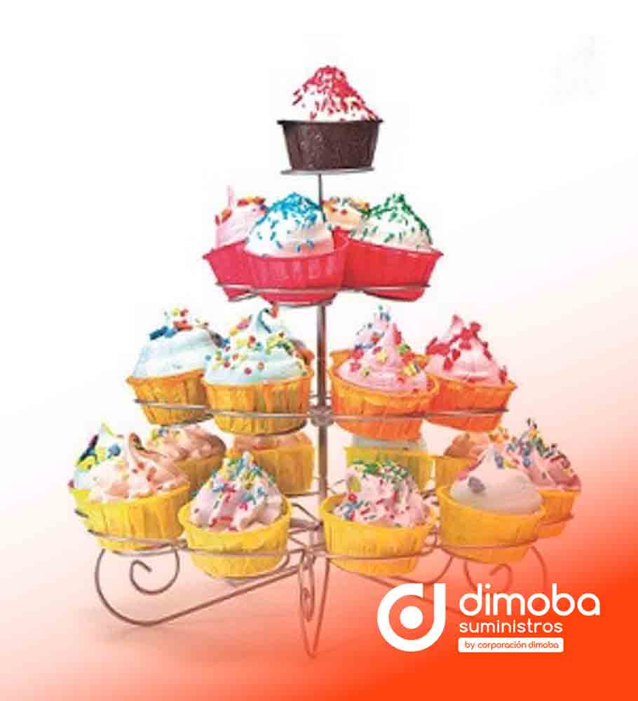 Soporte para 23 Cupcakes. Tipo Soportes para cupcakes