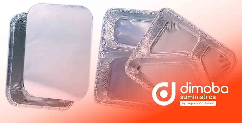 Tapa o Sello de los Platos de Aluminio 100 uds.. Tipo Envases de aluminio