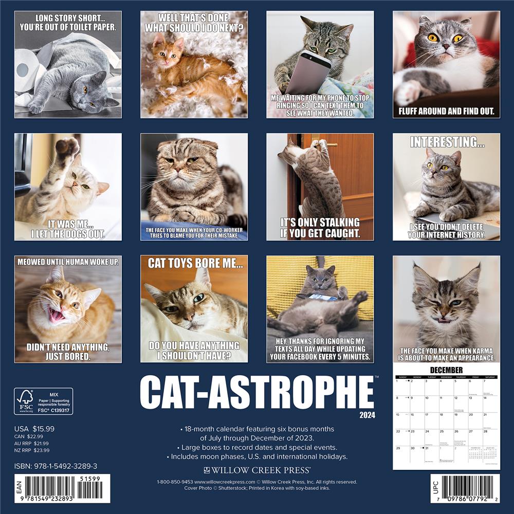 Business Cats Wall Calendar 2024