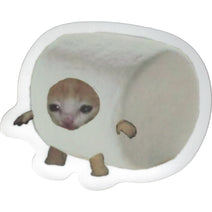 Marshmellow Kitty Vinyl Sticker Nav Image 1