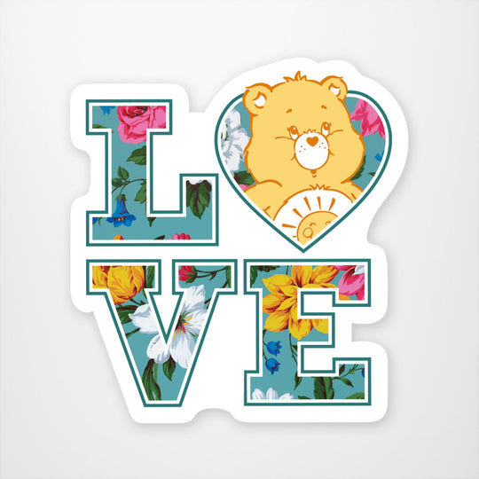 LOVE Care Bear Vinyl Sticker Image 1