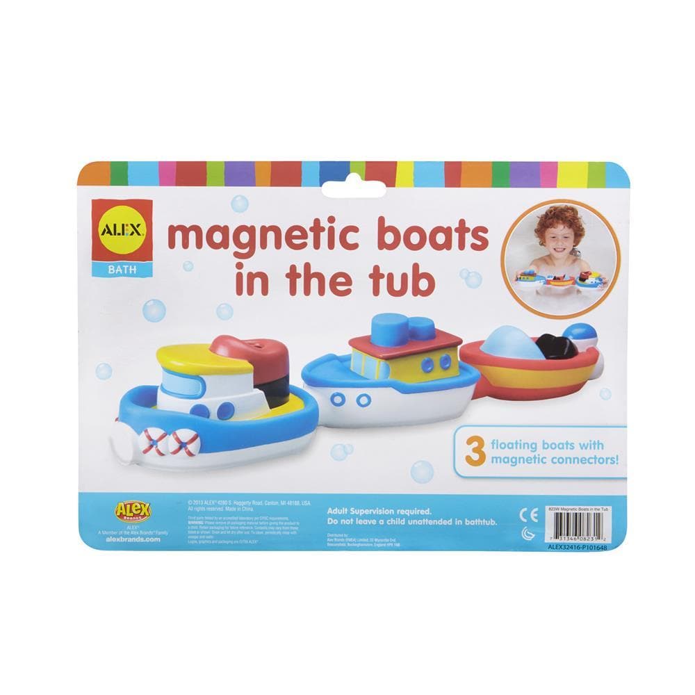 magnetic boats in the tub