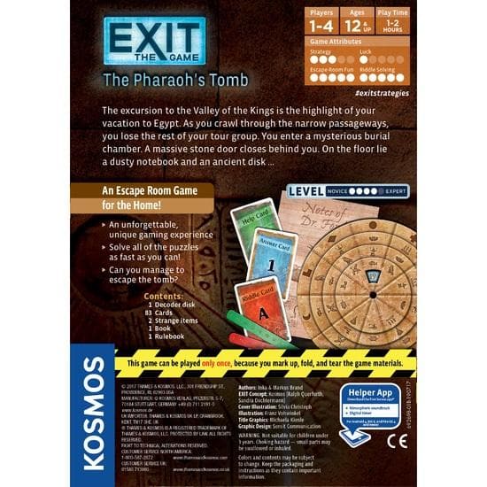 Game review: Exit the game: escape the abandoned cabin, pharaoh's tomb and  the secret lab - Deseret News