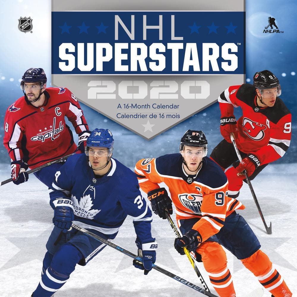 NHL Superstars 2020 Wall Calendar 