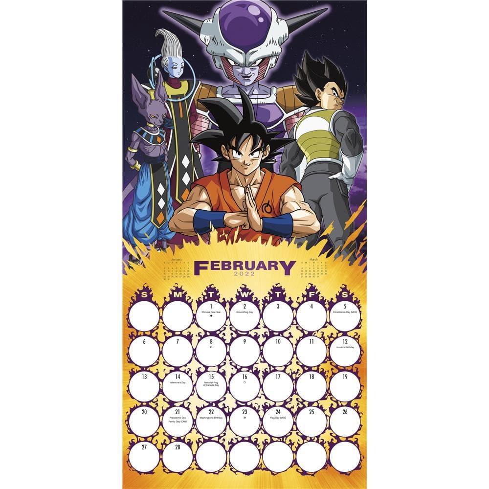 Dragon Ball Super 22 Wall Calendar Online Exclusive By Trends International Calendar Club Of Canada