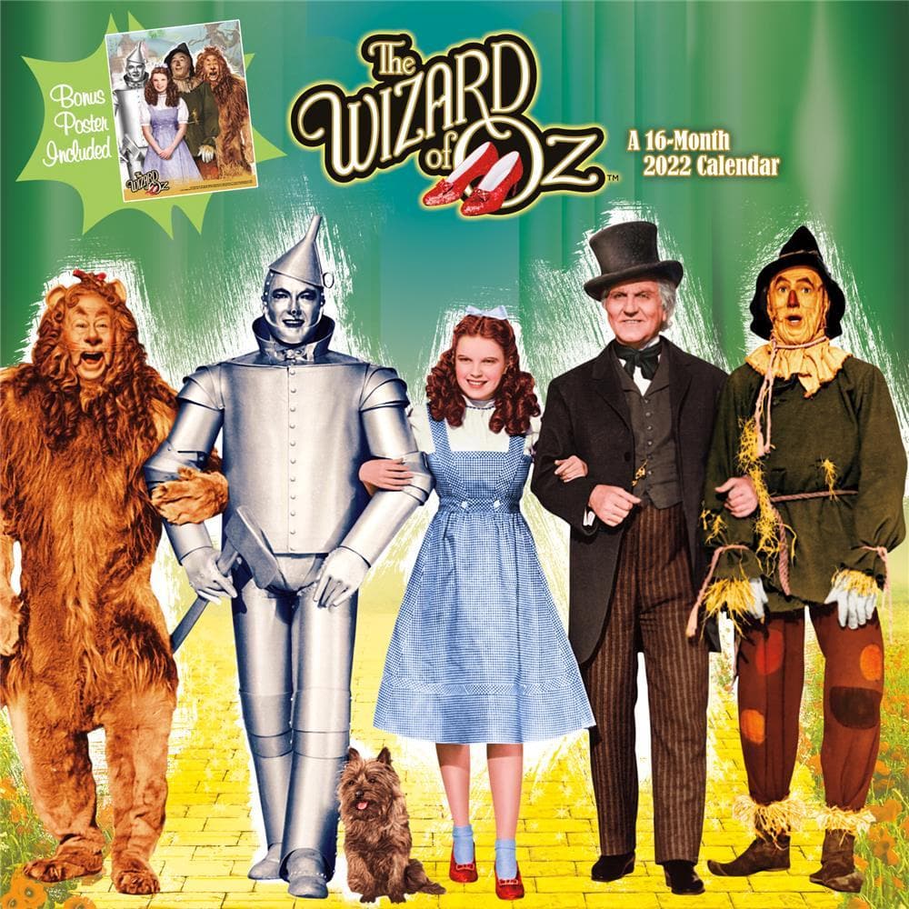 Wizard Of Oz 2022 Exclusive Wall Calendar With Poster By Trends International | '9781438886558 – Calendar Club Of Canada