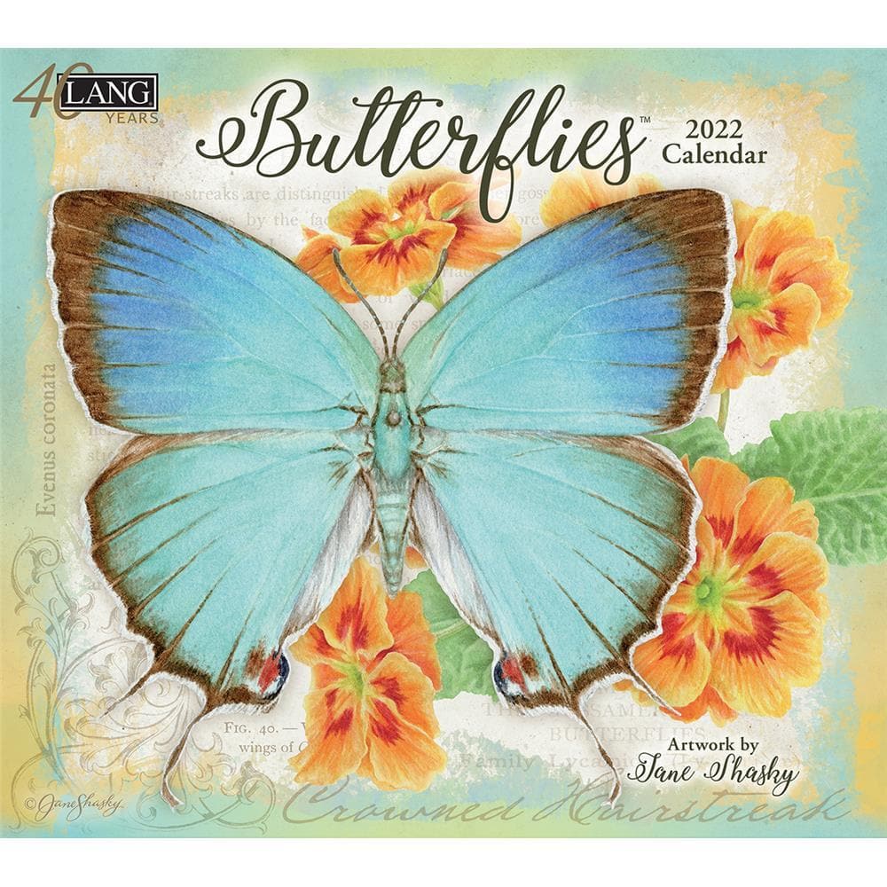 Butterflies 2022 Wall Calendar By Lang | '9781469419152 – Calendar Club Of Canada