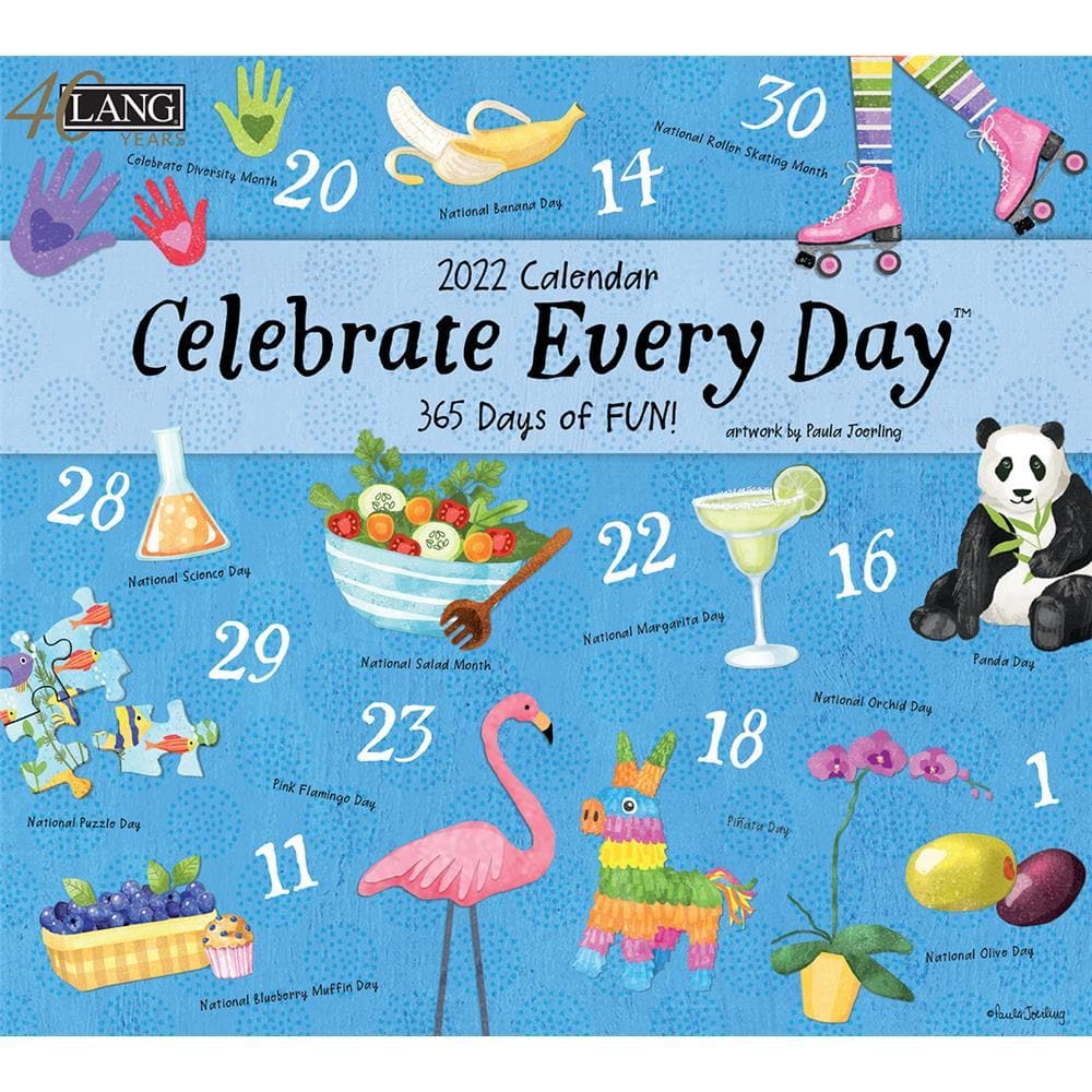Celebrate Every Day 2022 Wall Calendar By Lang | '9781469419176 – Calendar Club Of Canada