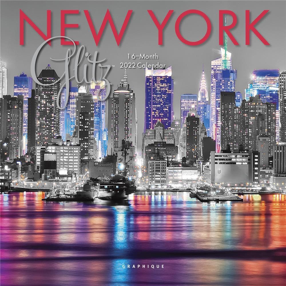 New York Glitz 2022 Mini Calendar By Graphique De France – Calendar Club Of Canada