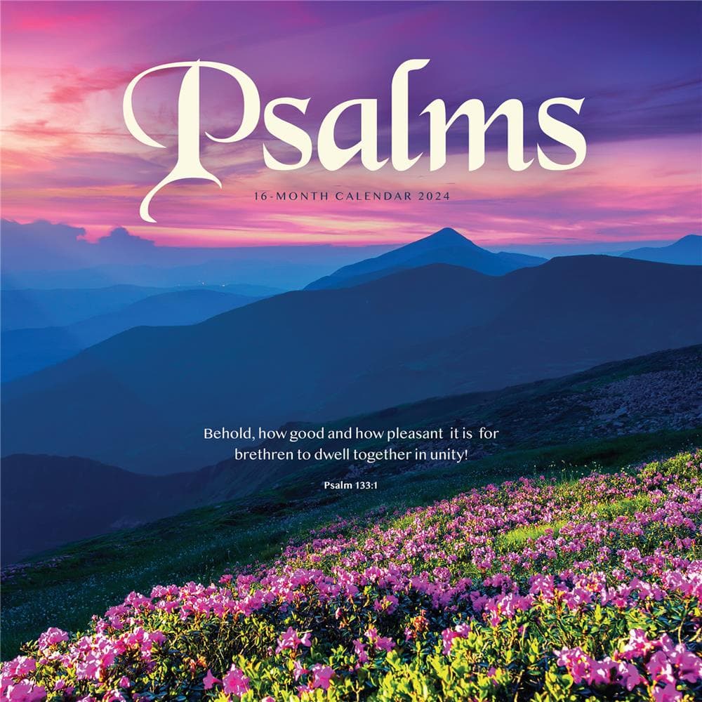 9781529834628 Psalms 2024 Wall Calendar Carousel Calendars Calendar Club