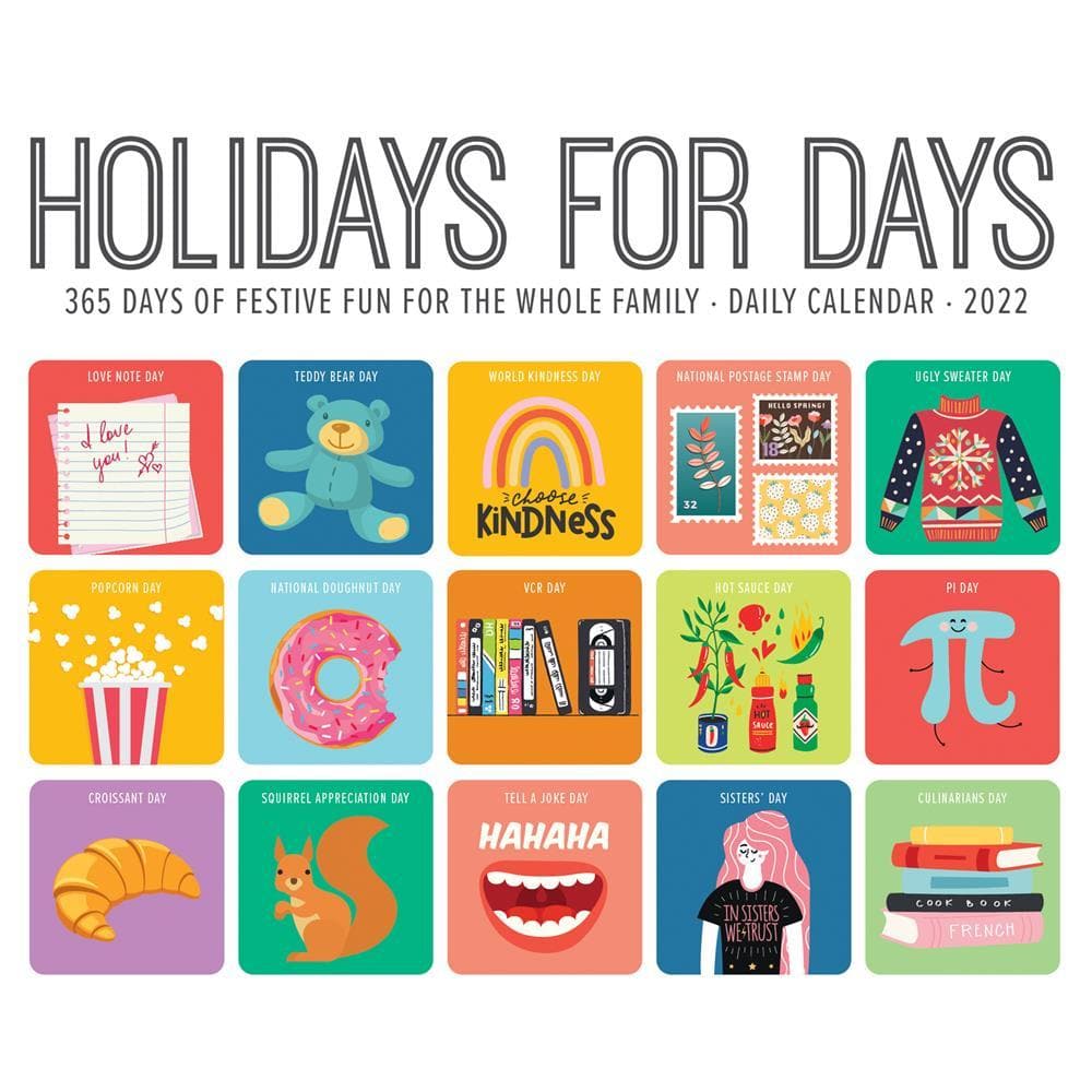 Holidays For Days 2022 Box Calendar By Willow Creek Press | 9781549222894 – Calendar Club Of Canada