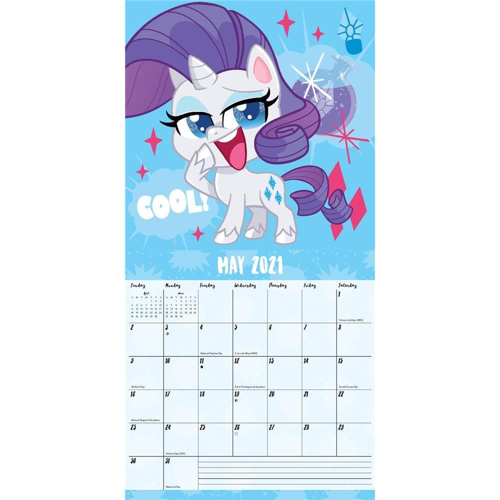 My Little Pony Calendar 2022 April Calendar 2022