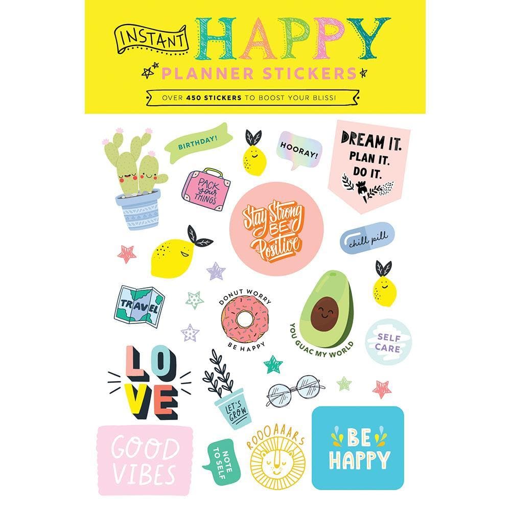 Instant Happy Planner Stickers Front Cover