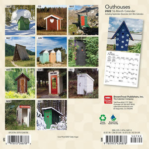 Outhouses 2022 Mini Calendari By Browntrout | 9781975434878 – Calendar Club Of Canada