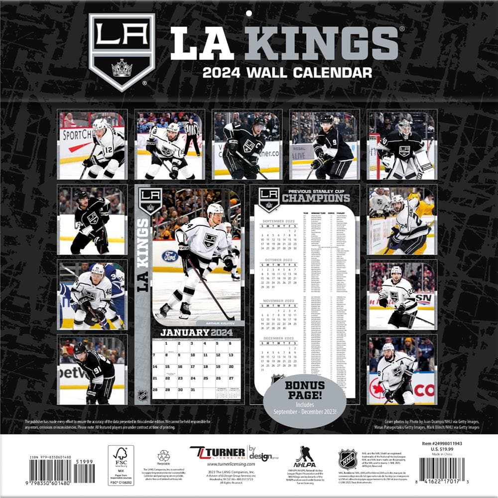 9798350601602 NHL St Louis Blues 2024 Wall Calendar - Online