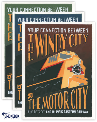 Motor City Line Posters
