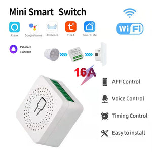 Smart WiFi/Zigbee Switch 16A 20A Module Relay Module Smart Support 2 Way Relay Timer with Google Home Alexa Alice Smart Life - TheTechGenX