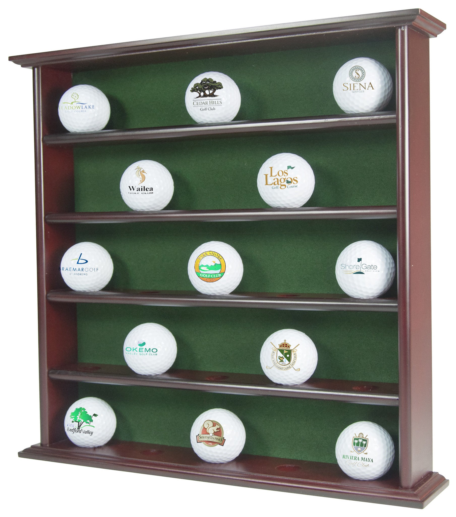Golf Ball Display Cabinet 25 Ball First Cut Golf