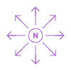 Icon illustrating the gradual release of nicotine